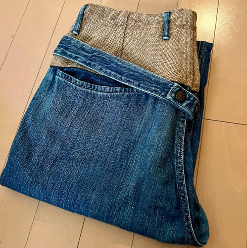 Kapital indigo denim sarouel - denim,